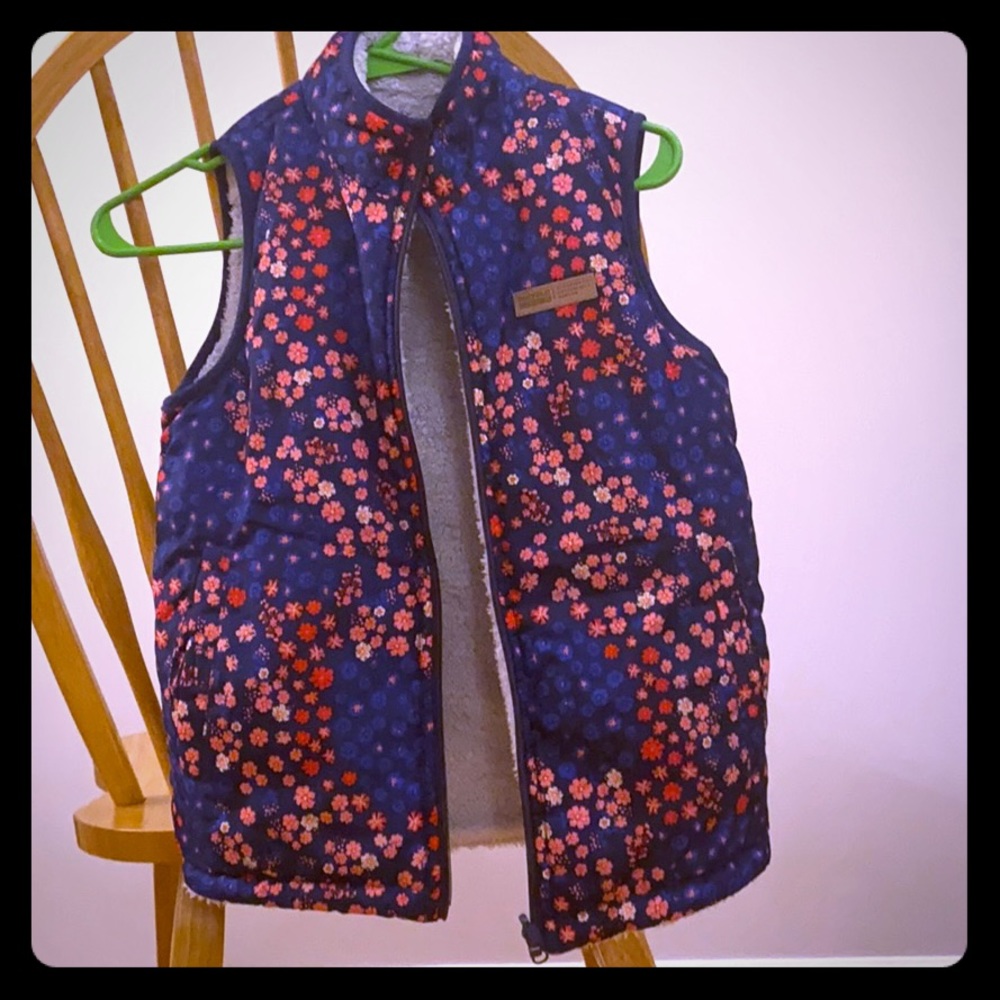 Children’s 10-12 floral vest .(never used)